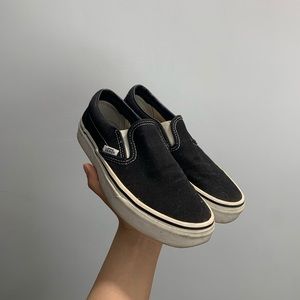 Black slip on vans